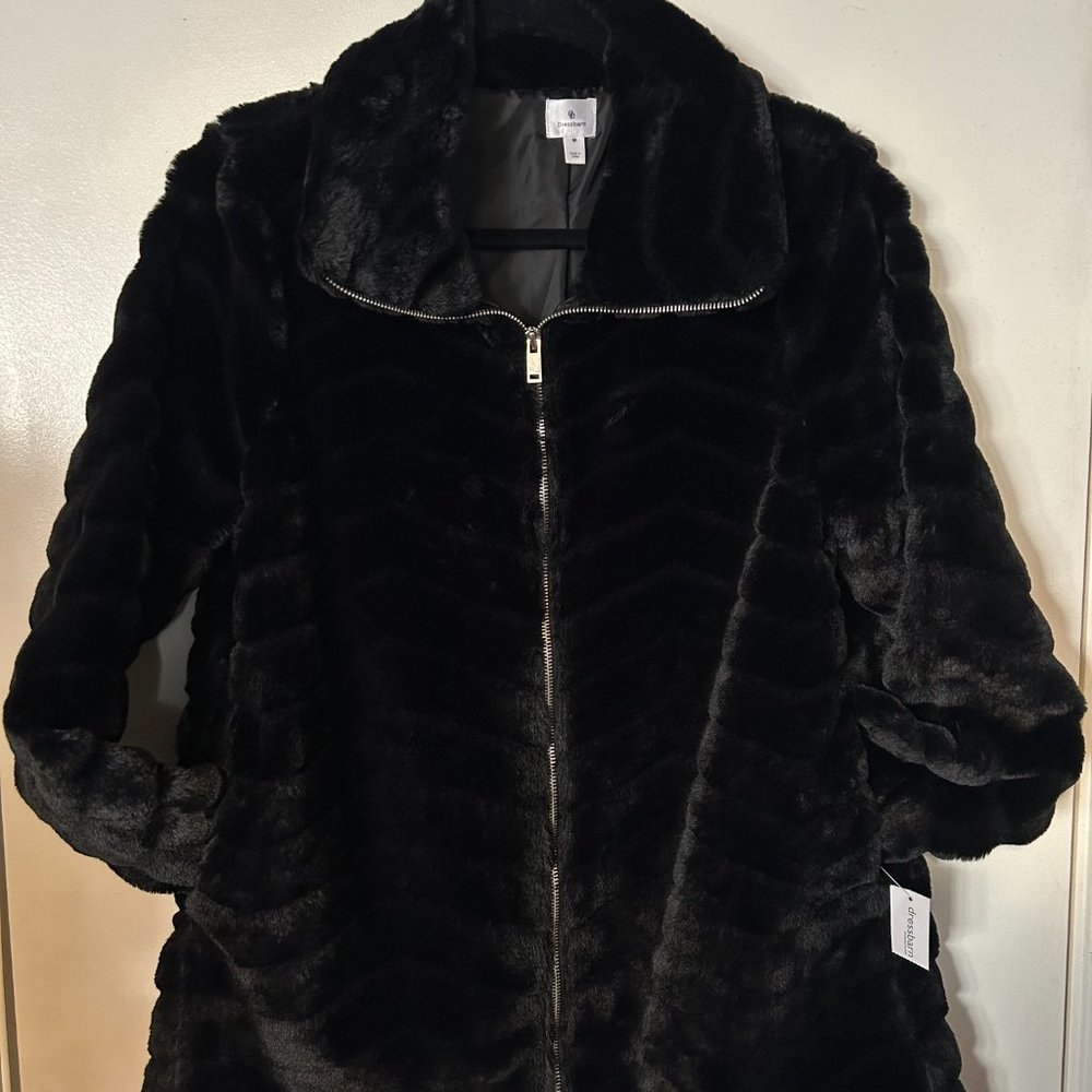 Dressbarn Faux Fur Jacket